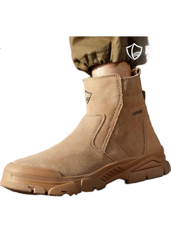 Blue Gull Shield Blue Seagull Shield Labor Protection Shoes Men'S High-Top Welder Anti-Scalding Anti-Smashing Steel Toe Anti-Stab Anti-Slip Safety Work Functional Shoes D259 41 - Image 2