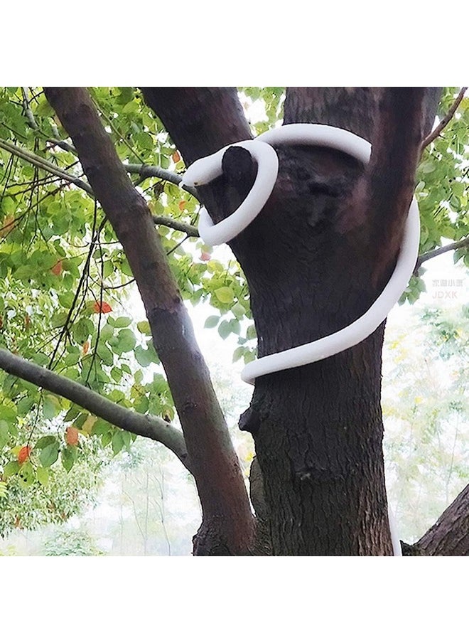 TOYANDONA - Rubber Snake Realistic Rubber Snake Toy White Fake Lifelike Snake Educational Toys For Kids Prank Prop Halloween Party Decor - Image 1