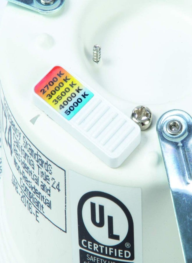 هالو إطار إضاءة سقفية مدمج بتقنية LED بيضاء من HALO RL مقاس 4 بوصات مع درجة حرارة لون قابلة للتحديد (2700 كلفن - 5000 كلفن)، وسطوع إضافي (915 لومن). - Image 5