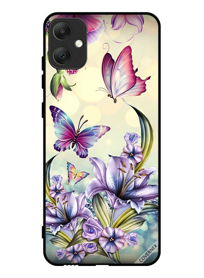 Covernex Protective Case Cover For Samsung Galaxy A05 Purple Flowers & Butterflies - Image 1