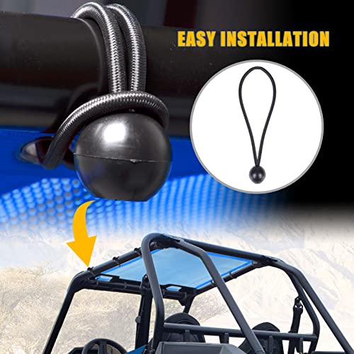 Sresk Pro XP UTV Soft Top Sunshade Mesh Net for Polaris RZR Pro XP / 4 2020 2021 2022 2023 2024 (Blue) - Image 5