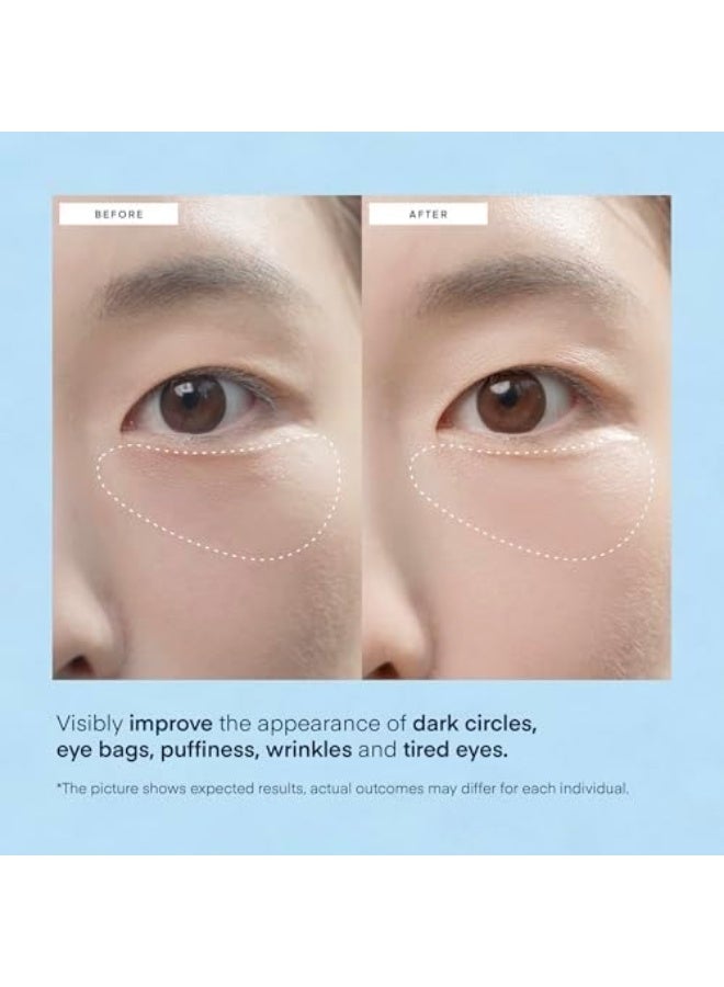 العين الكورية - 60 قطعة من أقنعة الكافيين هيدروجيل تحت العين للعيون المنتفخة والهالات السوداء - نباتية - رقع تحت العين الكورية - تركيبة فعالة وعالية الجودة. - Image 4
