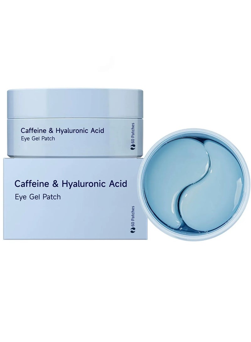 العين الكورية - 60 قطعة من أقنعة الكافيين هيدروجيل تحت العين للعيون المنتفخة والهالات السوداء - نباتية - رقع تحت العين الكورية - تركيبة فعالة وعالية الجودة. - Image 1