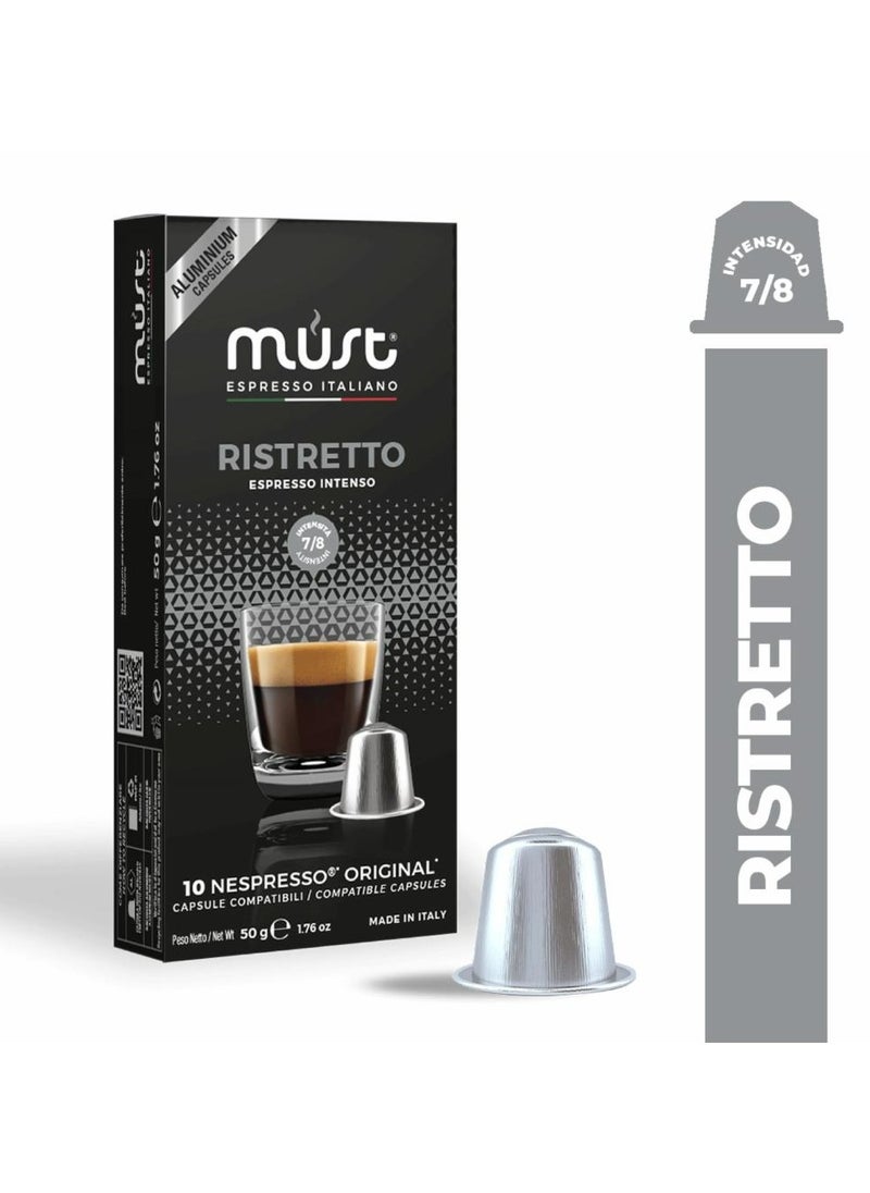 Must RISTRETTO NESPRESSO COMPATIBLE CAPSULES- 50 grams 10 pcs  - Image 1