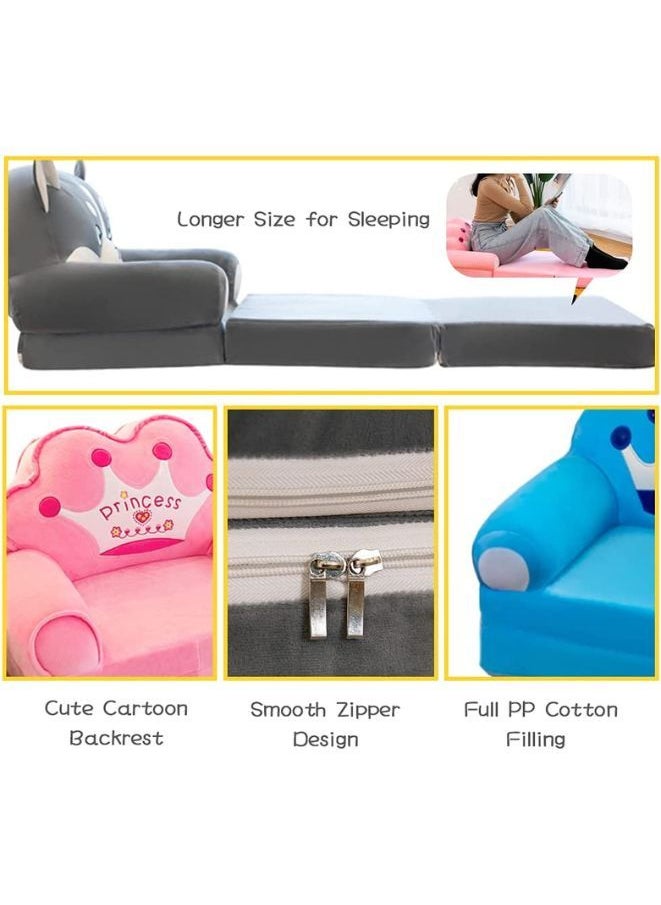 Foldable Toddler Chair Lounger for Kids from 1 to 3+ years old, Removable and Washable Lazy Sleeping Sofa for Kids Baby Sofa Bed Foldable Chair Cat