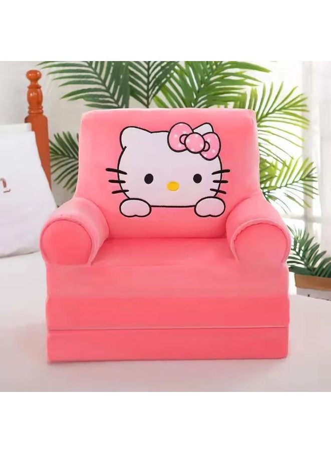 Foldable Toddler Chair Lounger for Kids from 1 to 3+ years old, Removable and Washable Lazy Sleeping Sofa for Kids Baby Sofa Bed Foldable Chair Cat