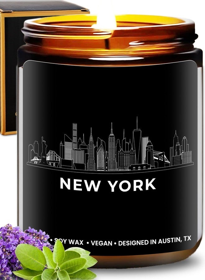 Rosa Vila New York City Candle, House Warming Gifts for New Yorkers, Unique NYC Souvenirs & Gifts Ideas for Men and Women, Ideal NY City Themed Presents for Friends, Birthday, Christmas, Moving Away, Gift-Ready - Image 1