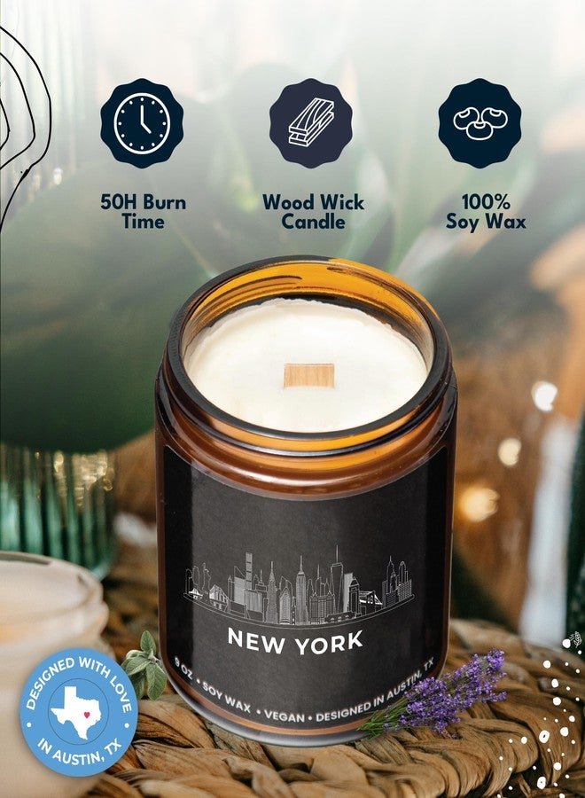 Rosa Vila New York City Candle, House Warming Gifts for New Yorkers, Unique NYC Souvenirs & Gifts Ideas for Men and Women, Ideal NY City Themed Presents for Friends, Birthday, Christmas, Moving Away, Gift-Ready - Image 2
