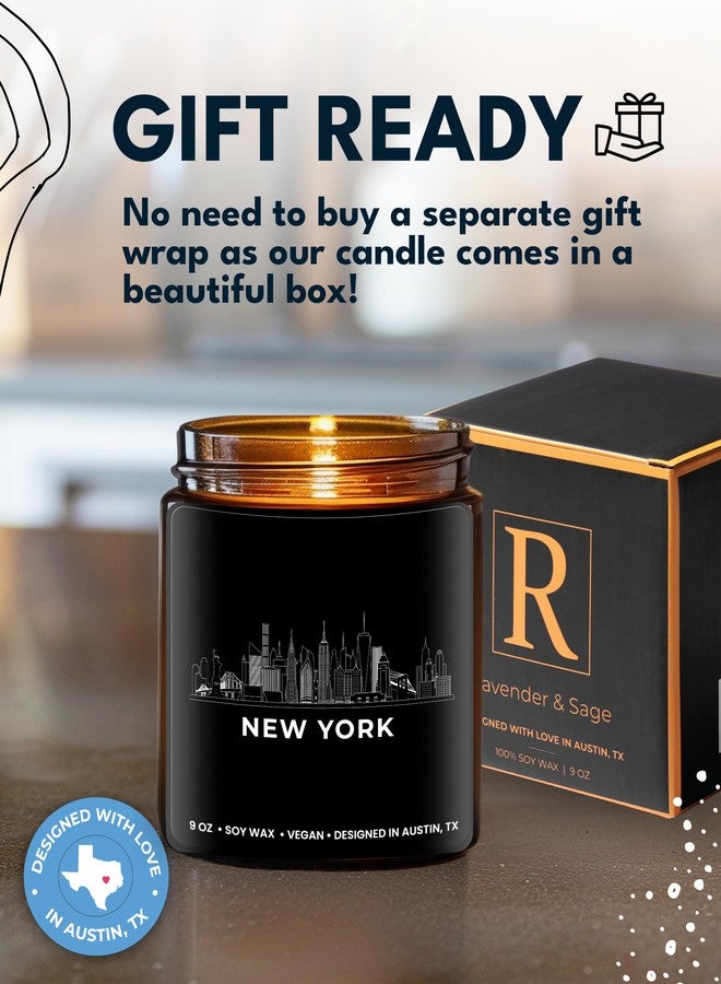Rosa Vila New York City Candle, House Warming Gifts for New Yorkers, Unique NYC Souvenirs & Gifts Ideas for Men and Women, Ideal NY City Themed Presents for Friends, Birthday, Christmas, Moving Away, Gift-Ready - Image 4