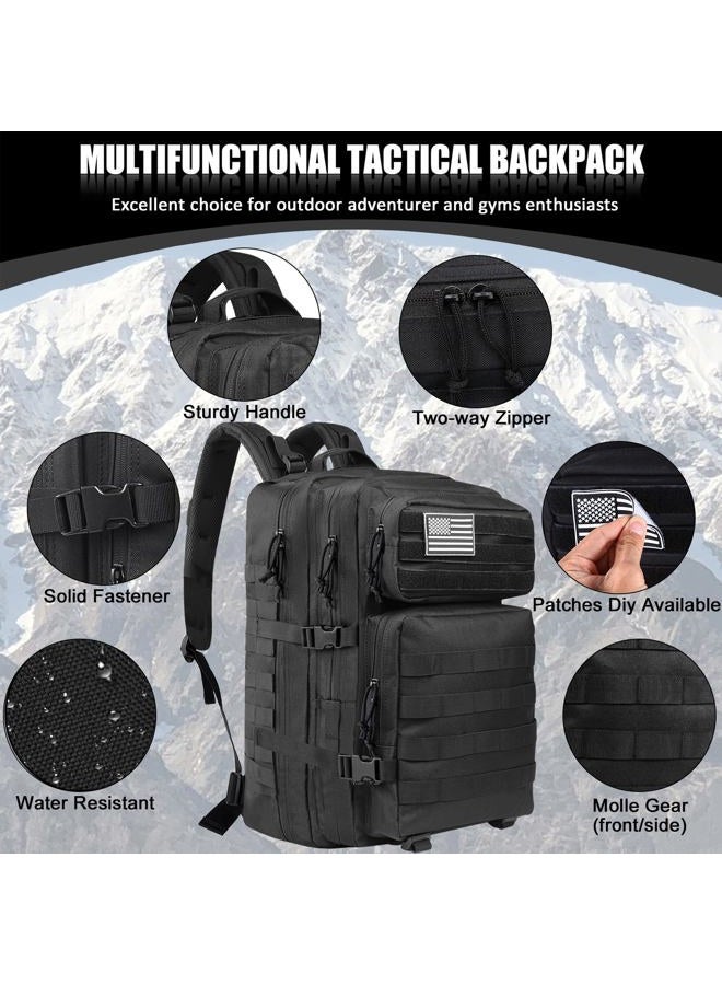 Createy 45L Military Tactical Backpack, Large Army 3 Day Assault Pack Molle Bag - Image 2