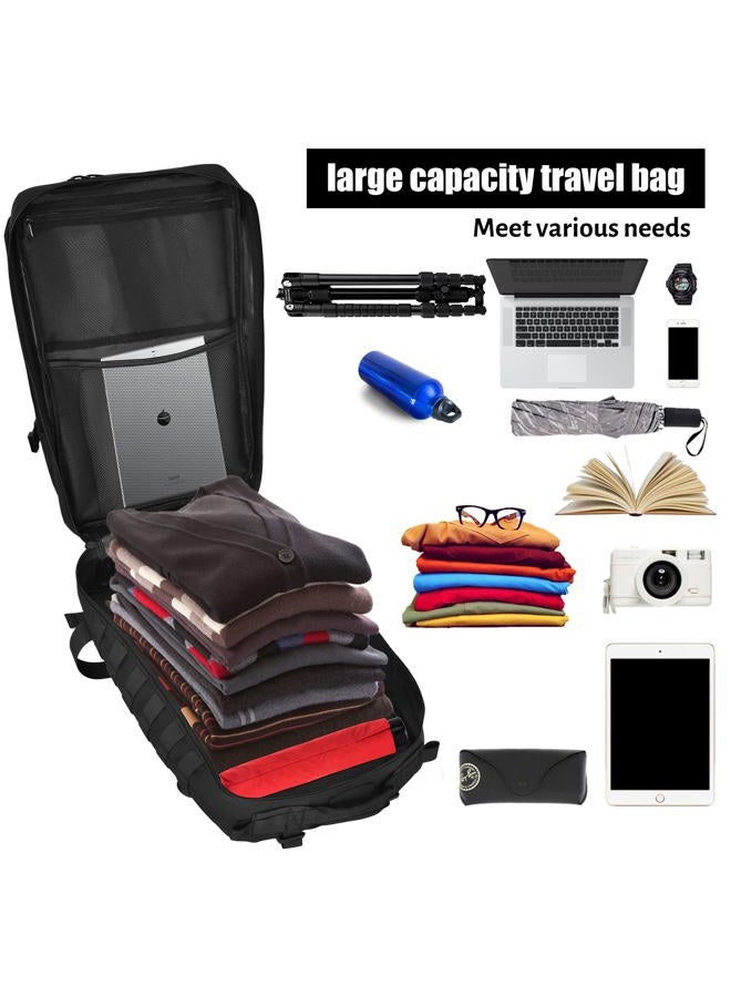 Createy 45L Military Tactical Backpack, Large Army 3 Day Assault Pack Molle Bag - Image 3