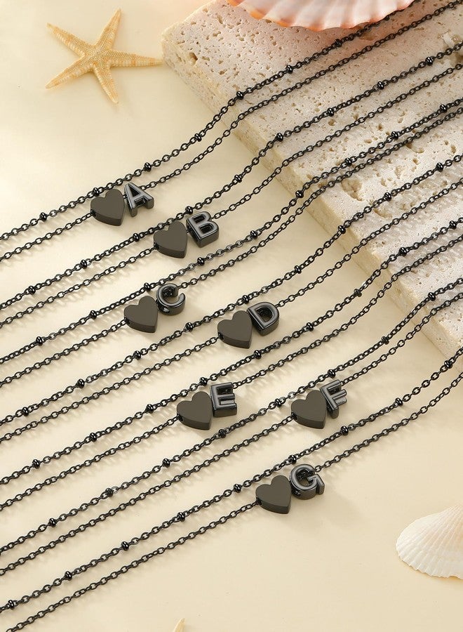 PROSTEEL Initial J Anklet for Women Letter Jewelry Black Alphabet Double Layered Ankle Bracelet Heart Anklets - Image 4