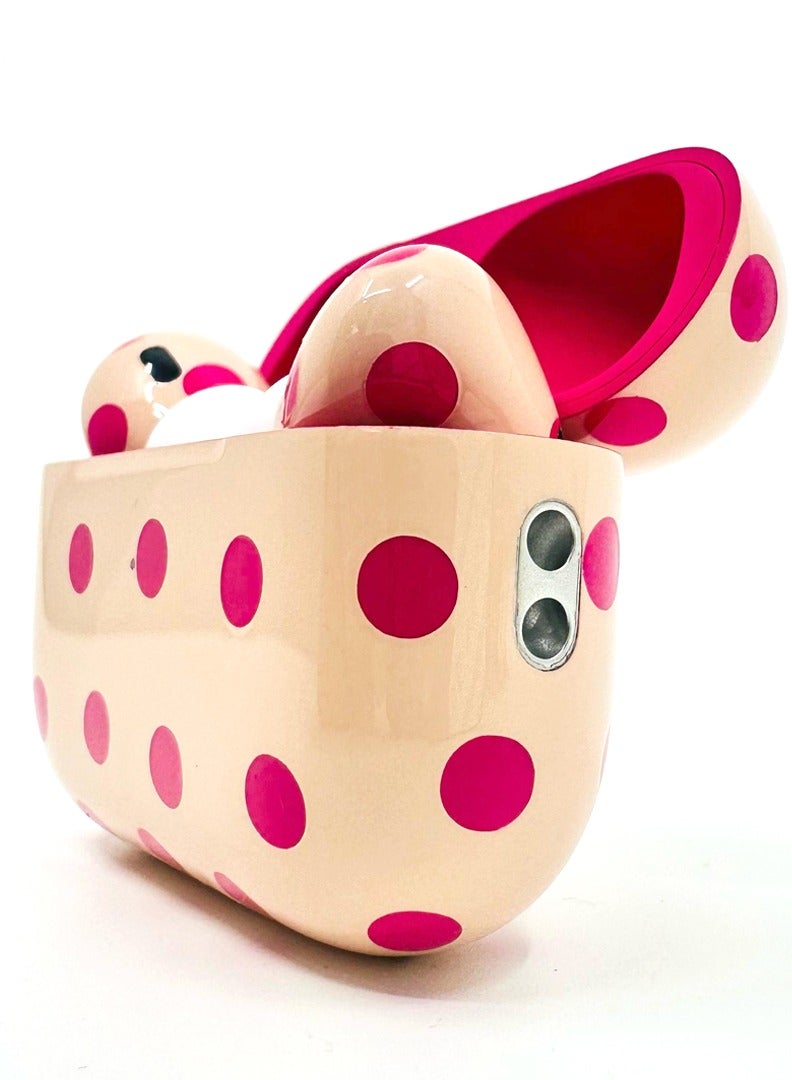 Craft CRAFT by MERLIN PAINTED APPLE AIRPOD PRO GEN 2 TYPE C COMBO PINK POLKA  - Image 5