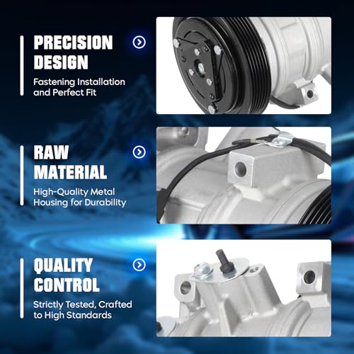 AEagle Air Conditioner AC Compressor With Clutch for Honda Odyssey 3.5 3.5L 2008-2017, for Pilot 3.5 2008-2015, for Ridgeline 3.5 2007-2014, for Acura MDX 3.7L 2007-2013, for ADX 3.7 2010 2011 2012 2013 - Image 4