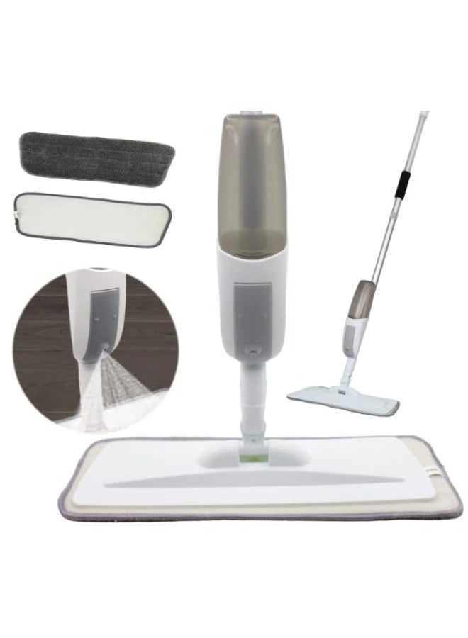 A ZONE Spray Mop with 2 Washable Microfiber Pads-Cleaning Mop with 350ML Refillable Water Tank-Ceramic Floor Mop for Home Kitchen - Image 1