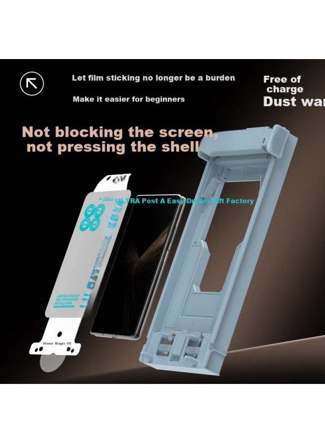 Smorss Screen Protector For Honor Magic V5, Full Adhesive Ceramic Film, Non-tempered Soft Film, Protective Film, Anti-fingerprint - Image 4