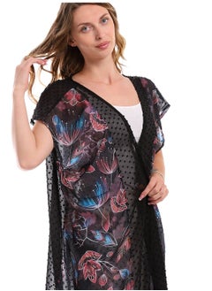 Andora Standard Fit Sleeveless Navy Blue Summer Cardigan  - Image 4
