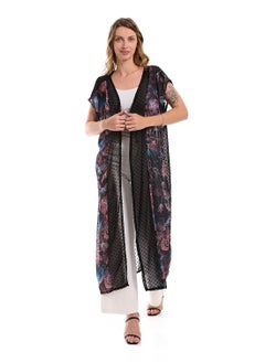 Andora Standard Fit Sleeveless Navy Blue Summer Cardigan  - Image 1