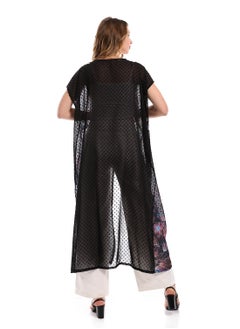Andora Standard Fit Sleeveless Navy Blue Summer Cardigan  - Image 3