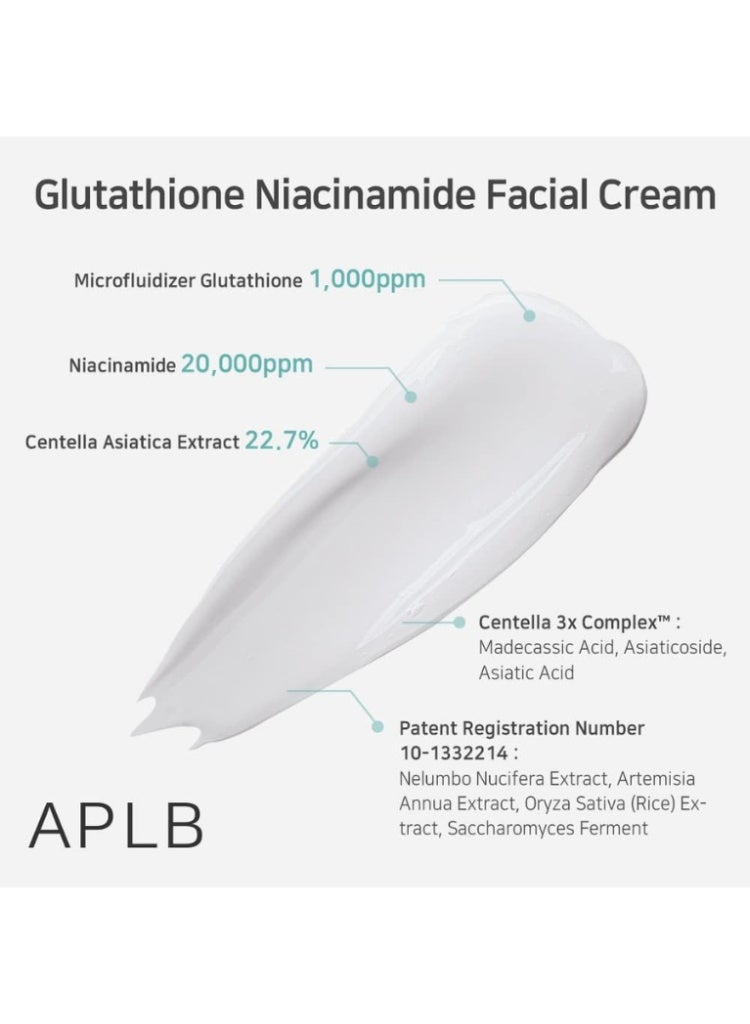 APLB Glutathione Niacinamide Facial Cream – Brightening, Dark Spot Care & Even Skin Tone Moisturizer - Image 4