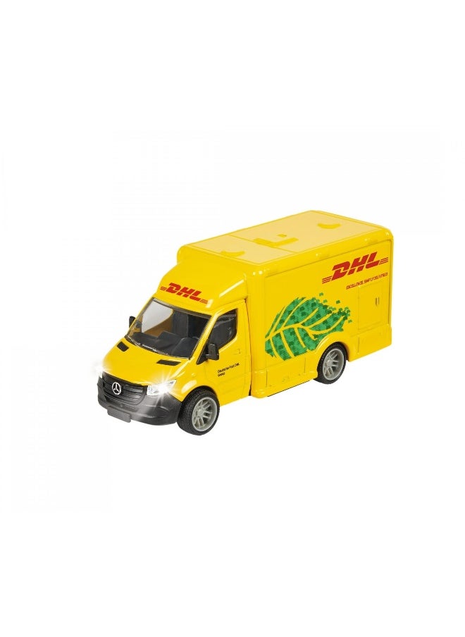 Majorette Majorette Mercedes-Benz Sprinter DHL Die Cast Car (1:46, Yellow)  - Image 2