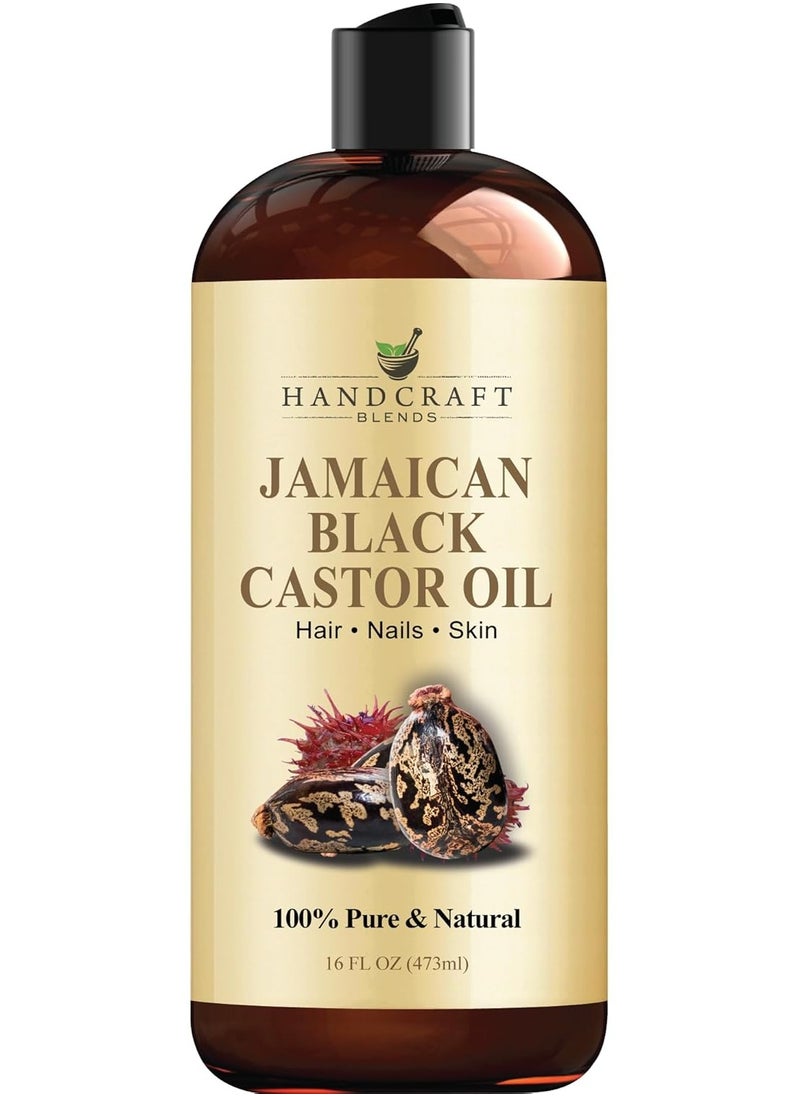 Handcraft Blends Jamaican Black Castor Oil - 16 Fl Oz - 100% Pure and Natural - Premium Grade Oil for Hair Growth, Eyelashes and Eyebrows - Carrier Oil -... - pzsku/Z86D76C9029781702F8FBZ/45/_/1739423083/f01bfcec-a111-456c-a3fc-97c727387011