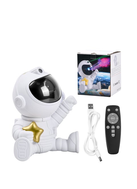 Astronaut Galaxy Projector Starry Night Light Projector, 360°Adjustable Star Projector with Remote Control, Light Projector, Starry Nebula Ceiling Projection Lamp, Starry Projection LED Lamp [Energy Class A]
