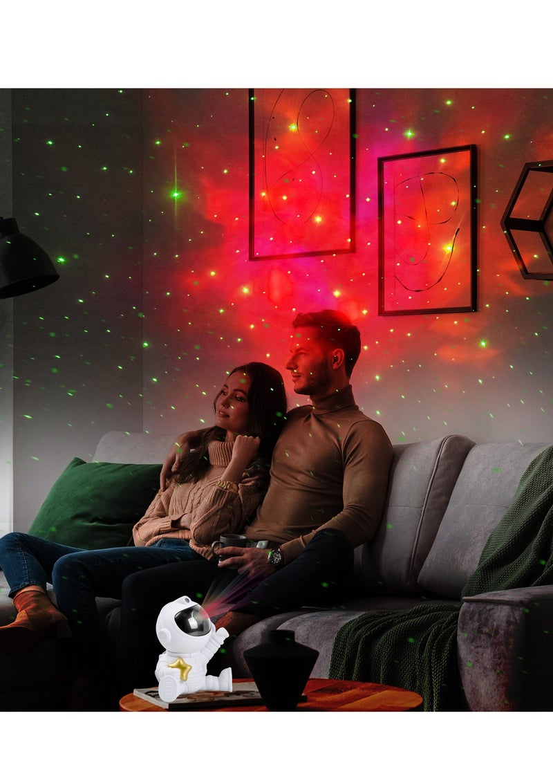 Astronaut Galaxy Projector Starry Night Light Projector, 360°Adjustable Star Projector with Remote Control, Light Projector, Starry Nebula Ceiling Projection Lamp, Starry Projection LED Lamp [Energy Class A]