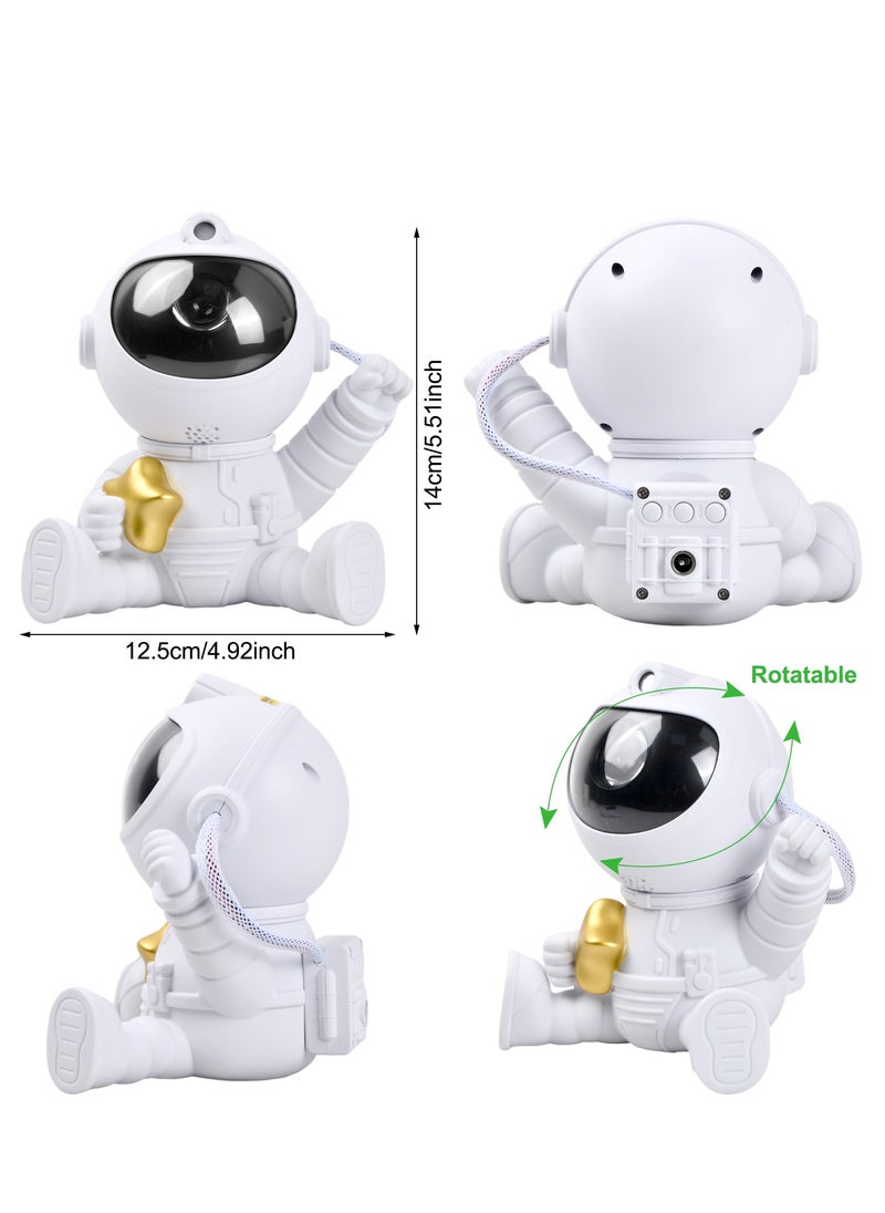 Astronaut Galaxy Projector Starry Night Light Projector, 360°Adjustable Star Projector with Remote Control, Light Projector, Starry Nebula Ceiling Projection Lamp, Starry Projection LED Lamp [Energy Class A]