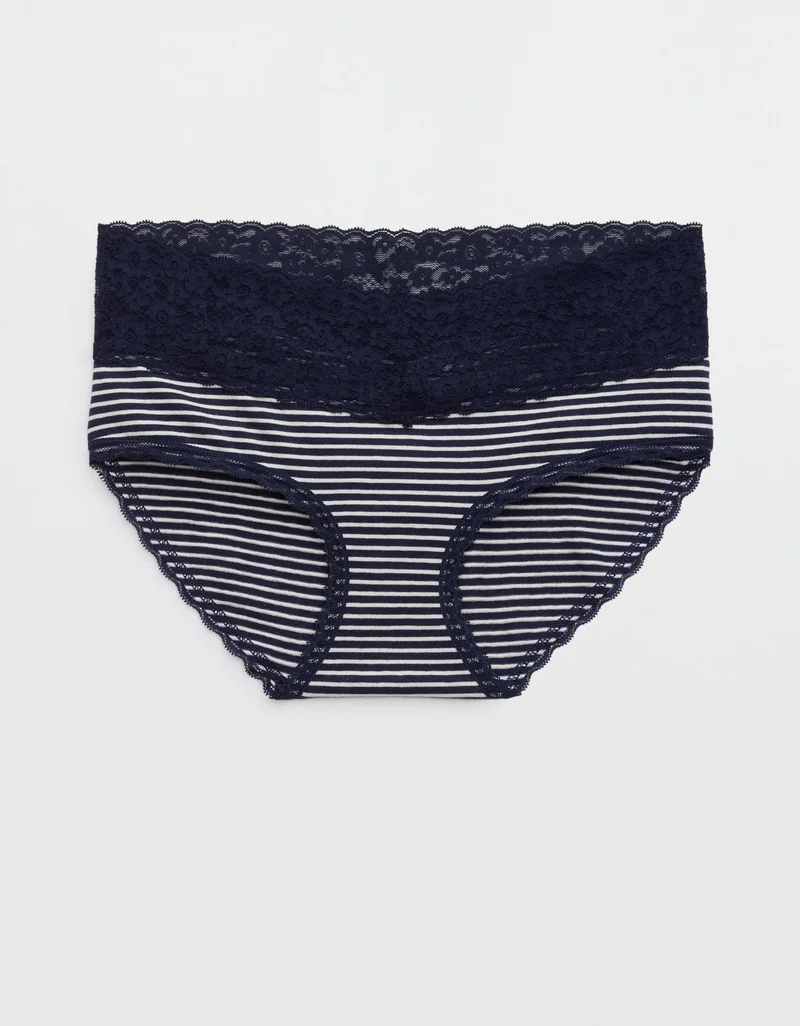 Aerie Superchill Vintage Lace Cotton Boybrief Underwear