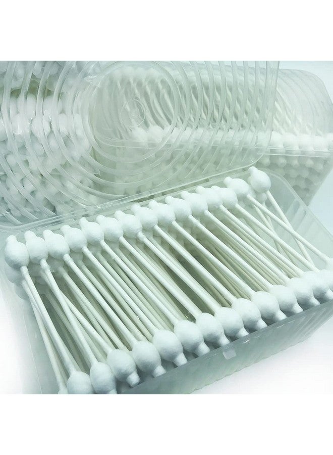 CGR 400pcs CGR Baby Safety Cotton Swabs with Large Tips for Newborn, Babies, Kids, Children, 100% Organic Cotton, White Paper Sticks, 5 Pack of 80 Swabs Total(2 Boxes and 3 Bags) - Image 4