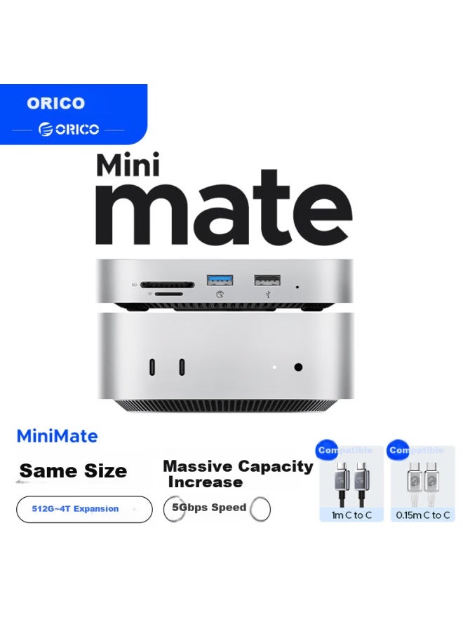 Orico 4tb Portable Ssd Minimate External Hard Drive For Macmini M4 Expansion 5gbps High-speed Storage Cooling Dock M4se - Image 1