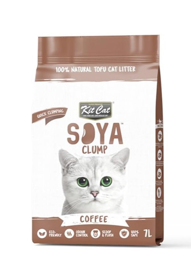 Kit Cat Soya Clump Soybean Litter-pack of 6 (2 Pcs each Original 7L, Coffee 7L,Lavender 7L) - Image 4