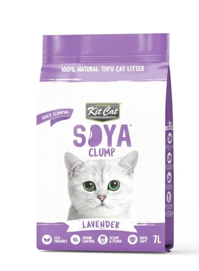 Kit Cat Soya Clump Soybean Litter-pack of 6 (2 Pcs each Original 7L, Coffee 7L,Lavender 7L) - Image 2