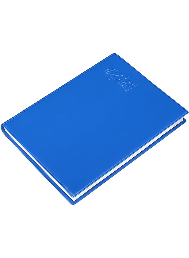 erorex 2025 Pocket Diary Pvc Materials Soft Jacket Cover 2 Days A Page Size 75X105Mm English Arabic 60Gsm White Paper Blue Color Fsdi09Ae25Bl - Image 1