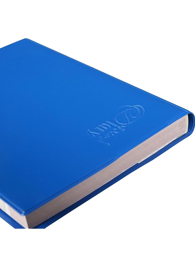 erorex 2025 Pocket Diary Pvc Materials Soft Jacket Cover 2 Days A Page Size 75X105Mm English Arabic 60Gsm White Paper Blue Color Fsdi09Ae25Bl - Image 3