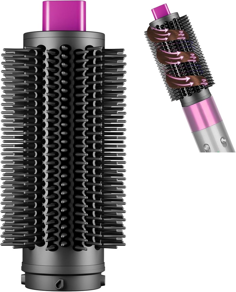 PUREGUST Upgraded Round Volumizing Brush Attachment Compatible with Dyson Airwrap HS01 HS05 HS08 Accessories, Upgraded Bristles for Dry Hair Add Volume Style Bangs Smooth Hair Rose - Image 1