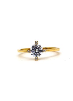 Gold Zone Real Gold Solitaire Ring 0056 (SIZE 9) R1997  - Image 3