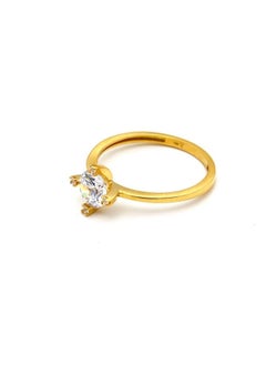 Gold Zone Real Gold Solitaire Ring 0056 (SIZE 9) R1997  - Image 1