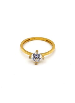 Gold Zone Real Gold Solitaire Ring 0056 (SIZE 9) R1997  - Image 4