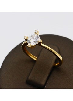 Gold Zone Real Gold Solitaire Ring 0056 (SIZE 9) R1997  - Image 2