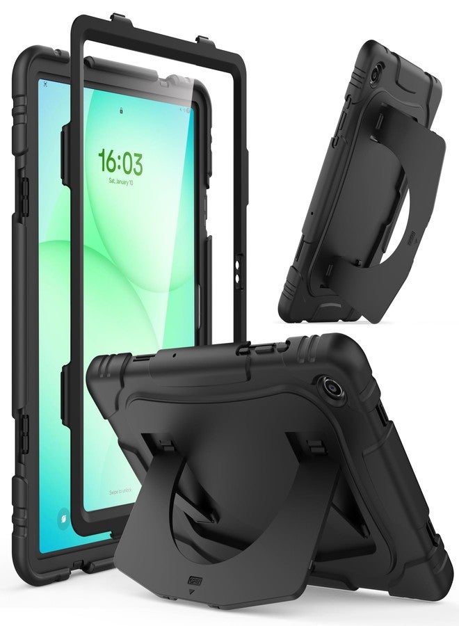 rantice Case for Galaxy Tab A9+ / A9 Plus 11'' (SM-X210/X216/X218), with Screen Protector and Larger Kickstand, 3 Layer Heavy Duty Shockproof Cover Kid-Proof Protective Case for Samsung A9+ 11 Inch, Black - Image 1