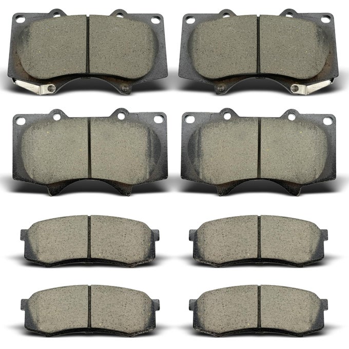Front Rear Brake Pads 8Pcs Ceramic Brake Kits Compatible With 20102019 Lexus Gx46020032009 Lexus Gx47020032019 Toyota 4Runner20072014 Toyota Fj Cruiser20012007 Toyota Sequoia