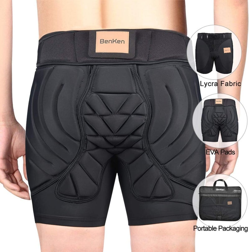 BenKen Butt Pads Snowboarding Impact Shorts Hip Protector for Men Women Protective Tailbone Padded Short Pants Skating Ski - Image 2