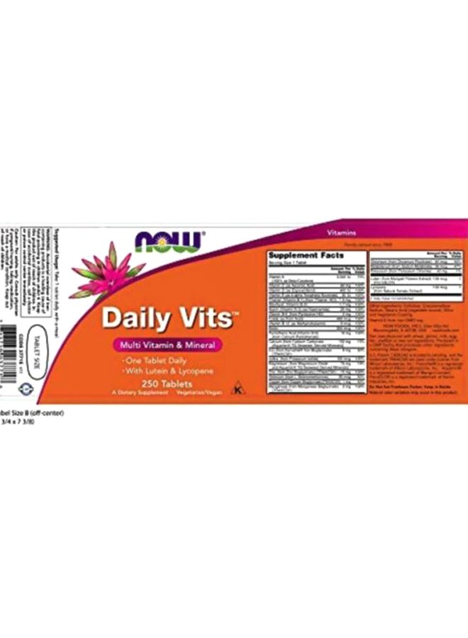 Now Foods Daily Vits Vitamin C Dietary Supplement - Image 2