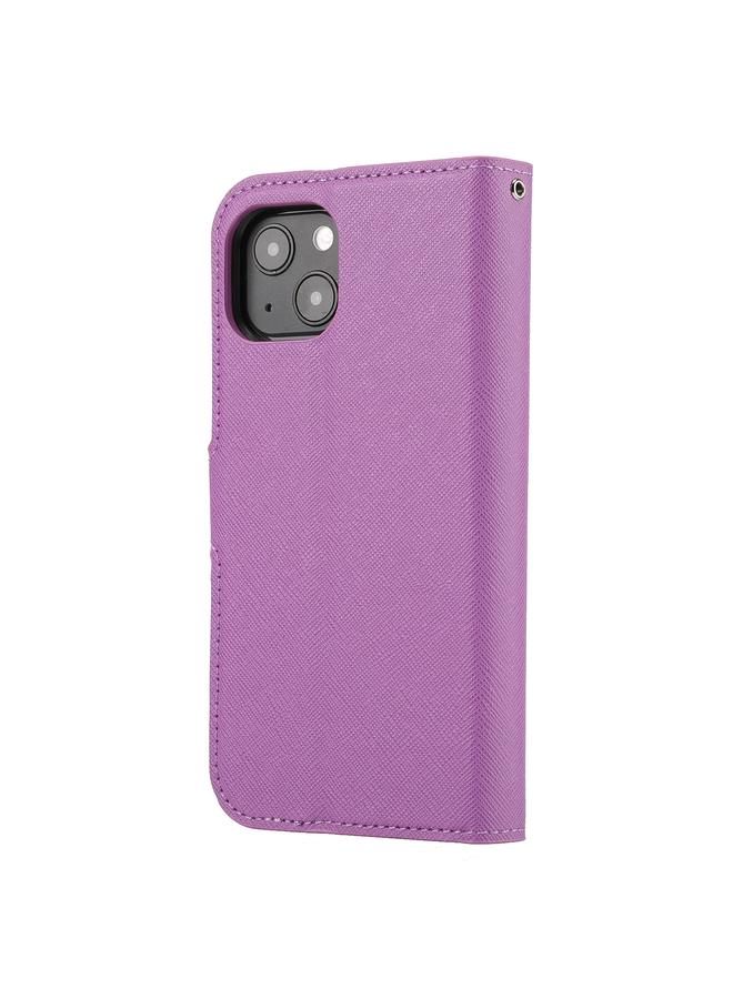 S-TOP Case For iPhone 15 Plus Cross Texture Detachable Horizontal Flip PU Leather Case - Image 3