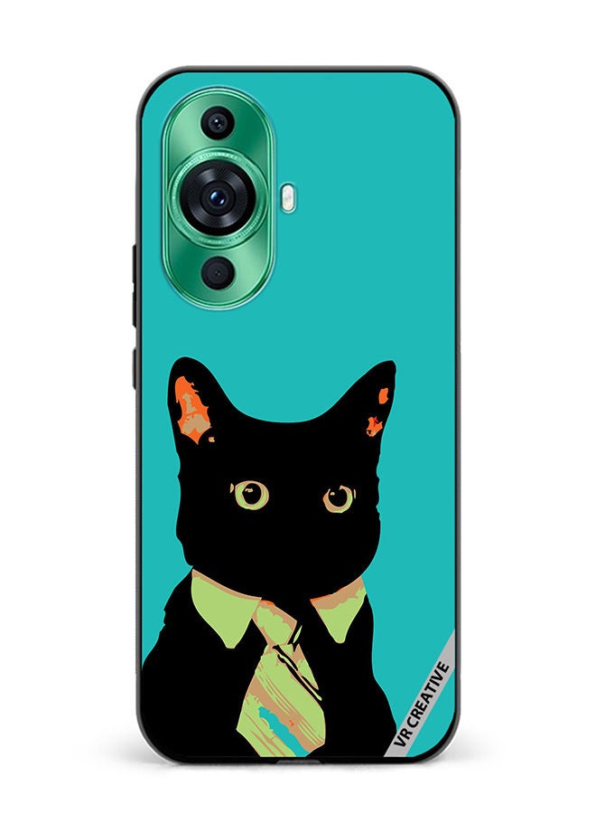 VR CREATIVE Protective Case Cover For Huawei nova 11 Business Cat Design Multicolour - Image 1