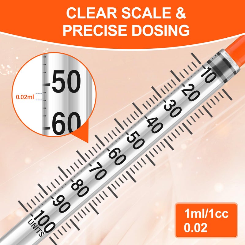 Cuneieo 100Pack 1ml Plastic Measuring Dispensers 30G*8mm for Separating Liquids - Image 4