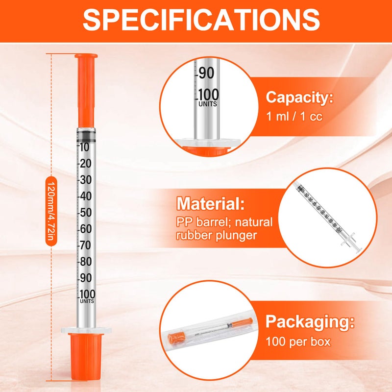 Cuneieo 100Pack 1ml Plastic Measuring Dispensers 30G*8mm for Separating Liquids - Image 2