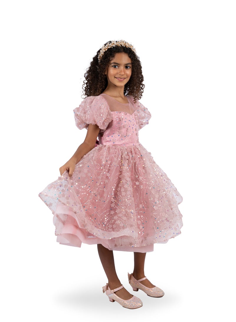 D'Daniela Floral Tulle Party Dress - Image 4